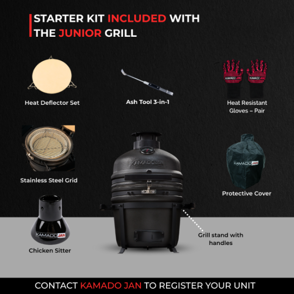 Kamado JAN JNR Red | Ceramic Outdoor Oven | For Sale | South Africa